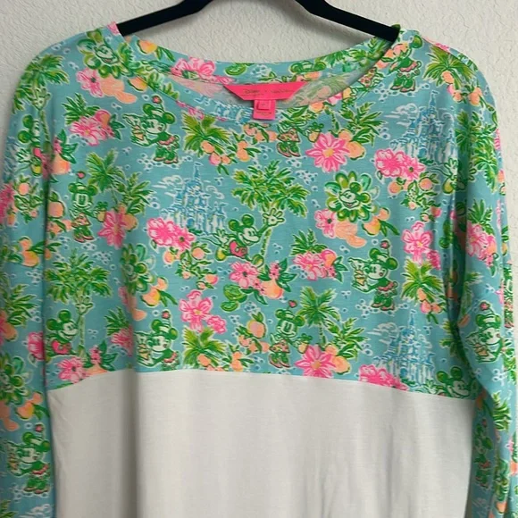 New! DISNEY X LILLY PULITZER long sleeve top M - Picture 7 of 8